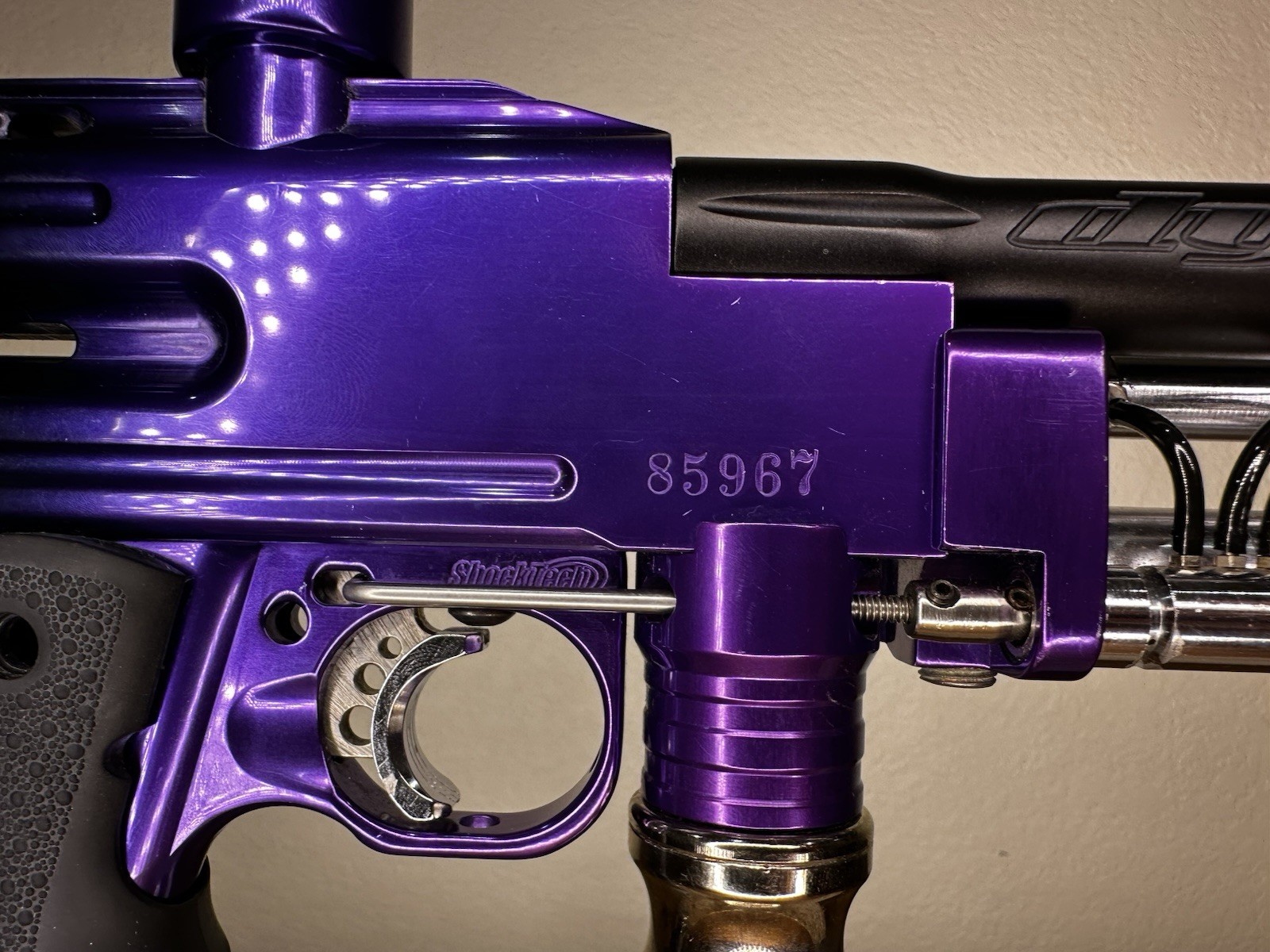 Shocktech Autococker Mechanical Semi-Auto Marker Purple/Black