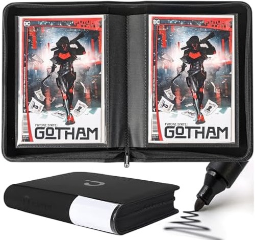 D DACCKIT Comic Binder，Comic Book Album with Sleeves Fits Regular Comics and ...