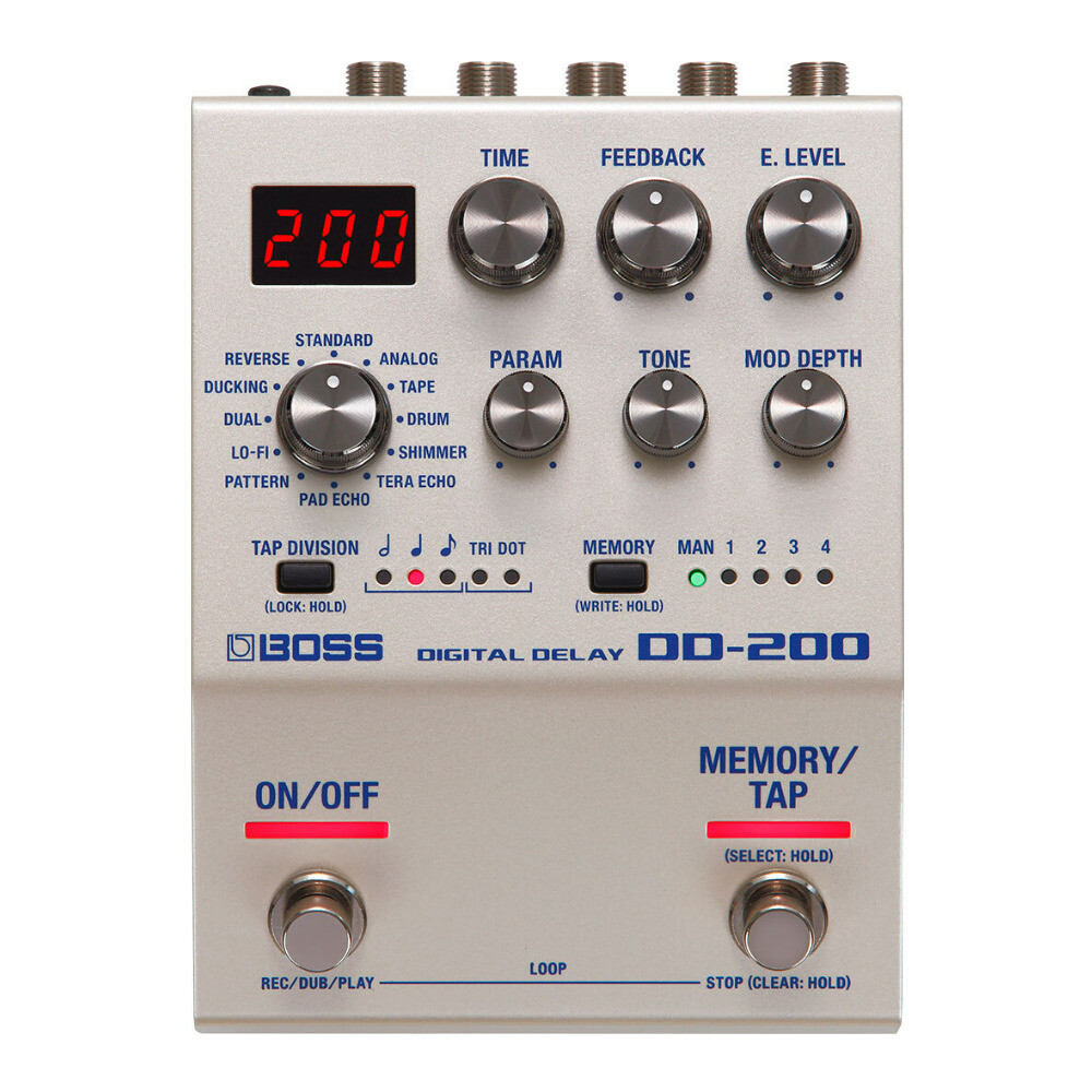 BOSS DD-200 12 Different Modes No Nonsense Interface Digital Delay Pedal