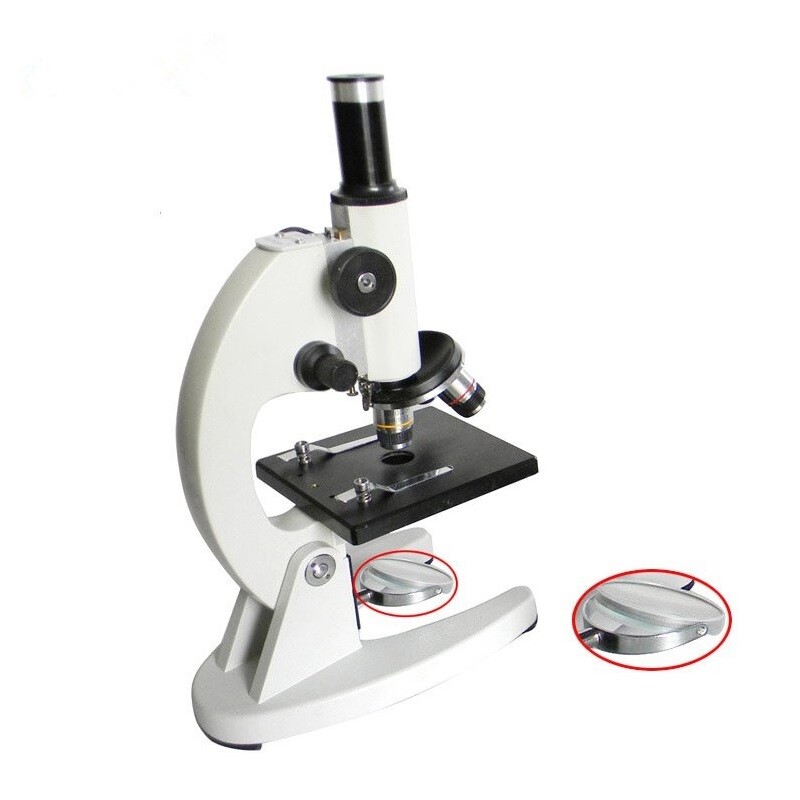Metal Microscope Mirror Bracket w/ Glass Microscope Mirror Reflector Assembly