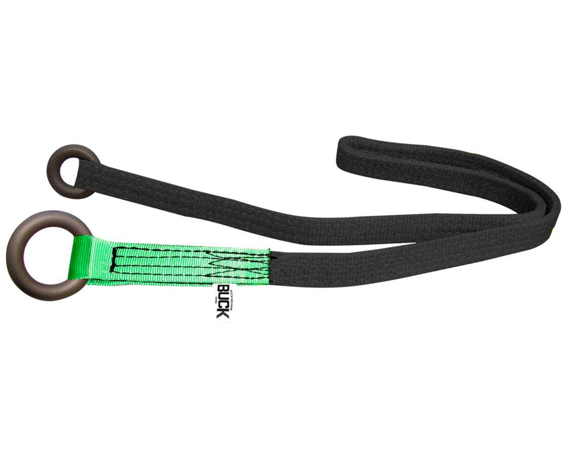 Friction Saver Nylon Sling - 36"L w/ Aluminum Rings