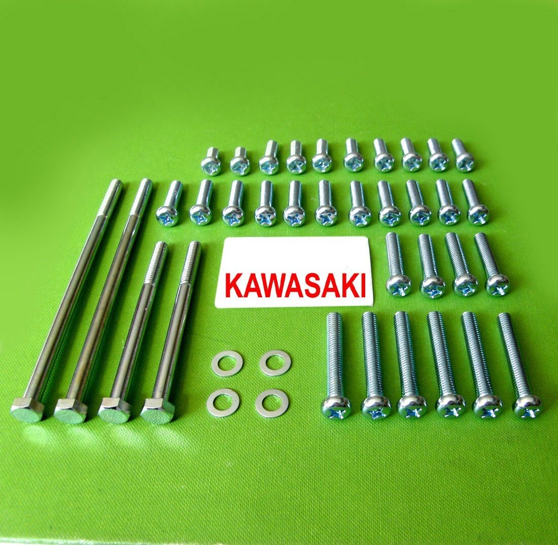 Kawasaki Engine Motor Side Cover Bolt Screw Kit Set z1 kz900 kz1000 kz 1000 oem