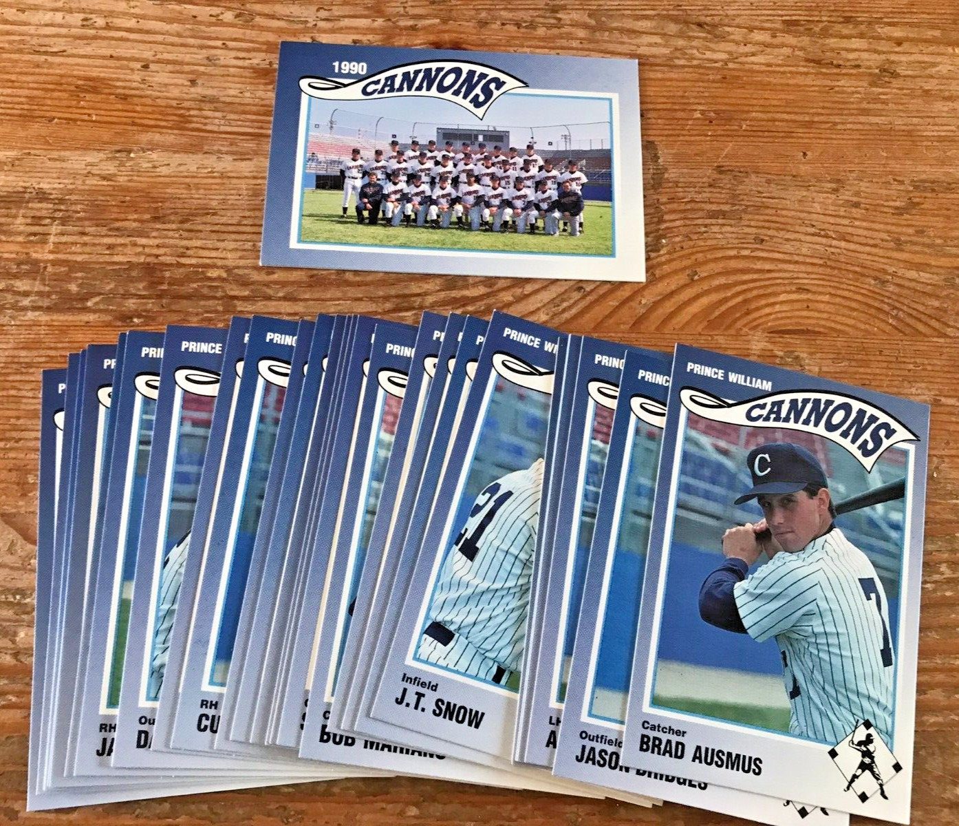 1990 Prince William Cannons MiLB Team Set Minor League Baseball Cards NY Yankees