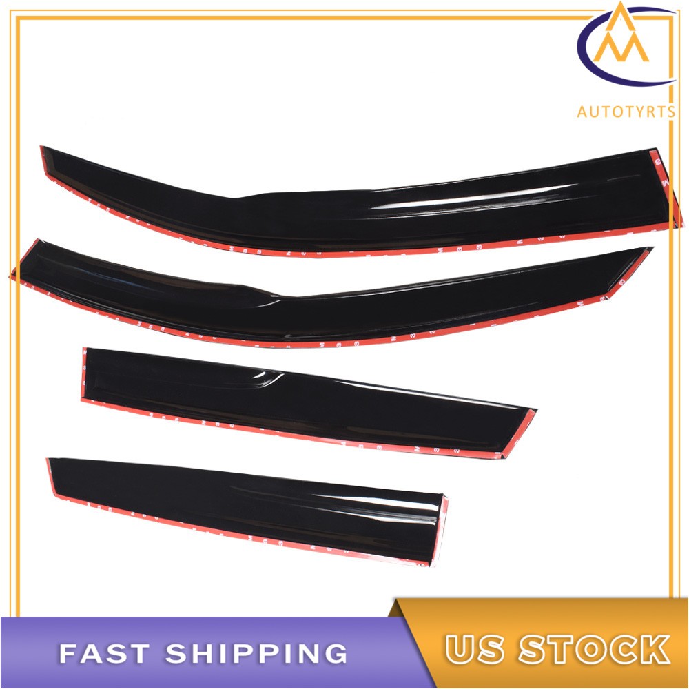4 x Window Visors Rain Guard Vent Guards For 2004 2005-2008 09 Mazda 3 Hatchback