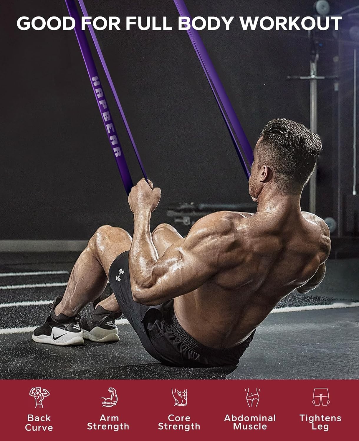 Durable Pull Up Assistance Bands for All Skill Levels - Includes Storage Bag