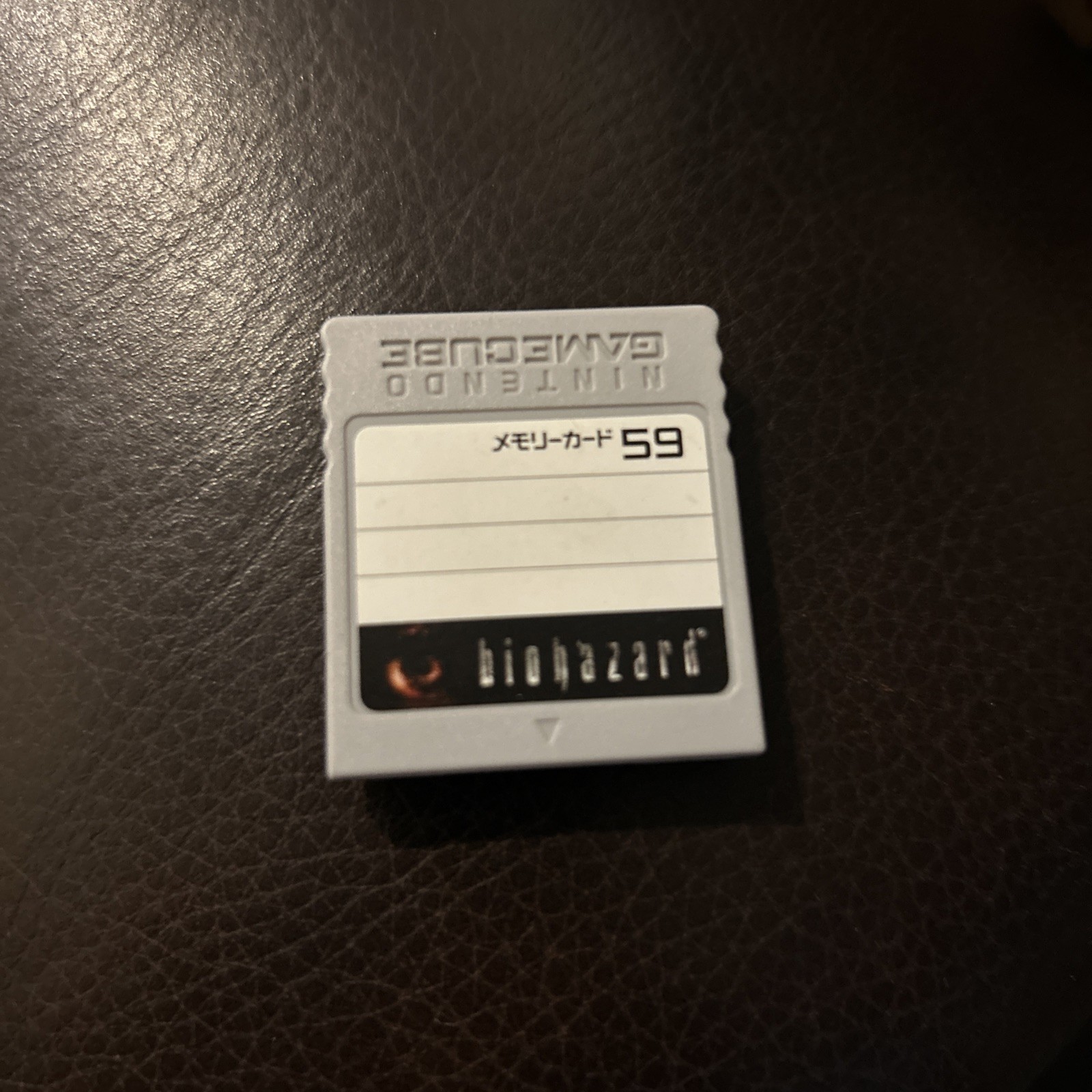 Official Nintendo Gamecube Memory Card 59 Blocks DOL-008 Gray Biohazard