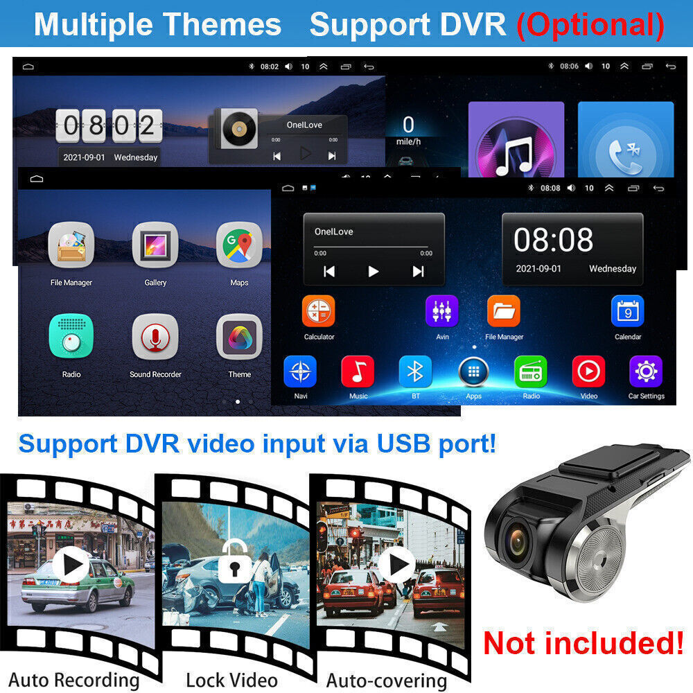 CarPlay Android 13 Car Stereo Radio GPS WiFi CAM For Toyota RAV4 2001-2008