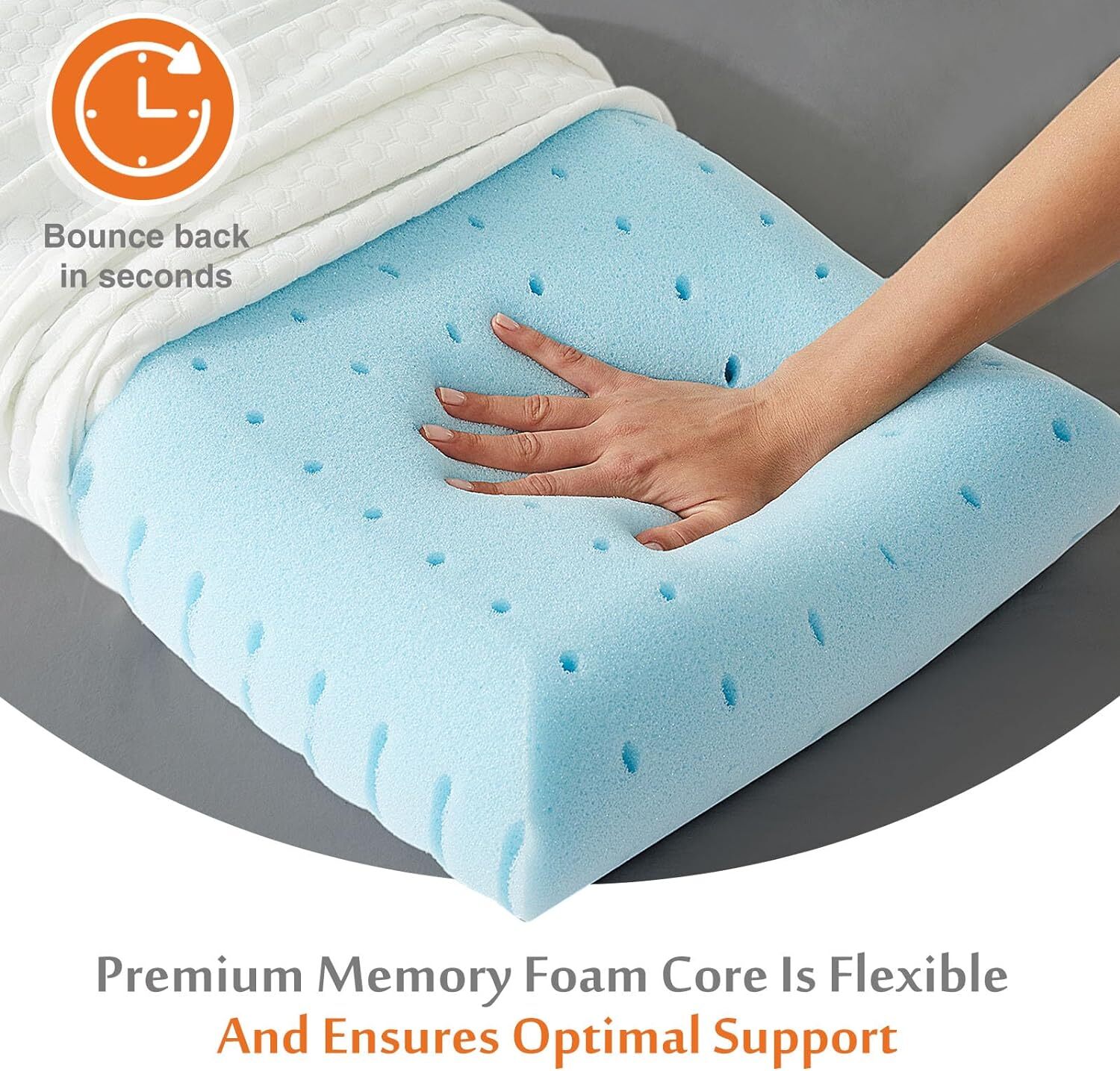 Bed Memory Foam Pillow Soft and Comfortable Standard Size Pillows for Sleeping