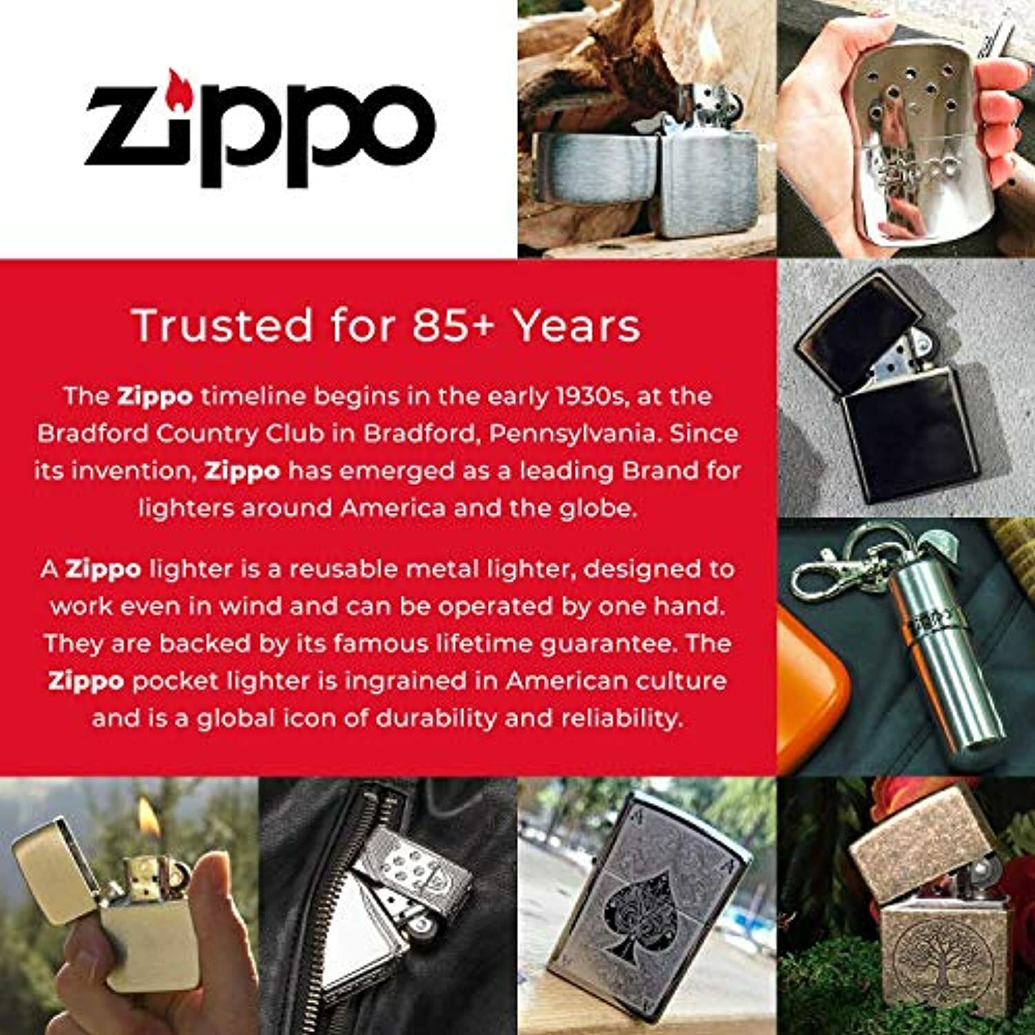 Zippo Slim Sapphire Pocket Lighter