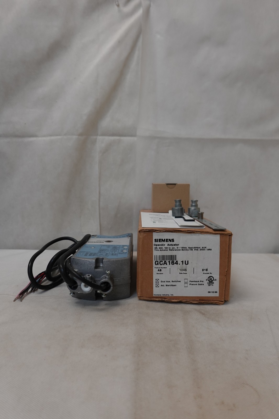 Siemens GCA164.1U OpenAir HVAC Electronic Damper Actuator 24V Open Box