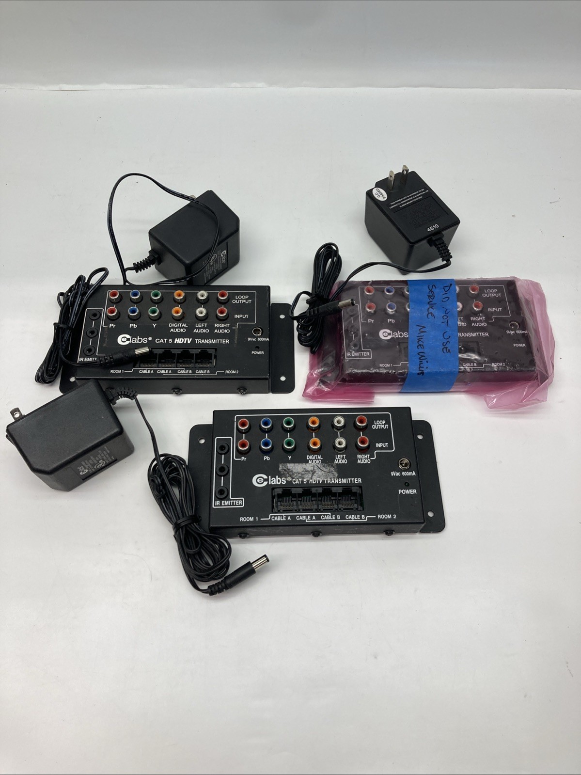 Lot Of 3 CE Labs CAT5 HDTV Transmitter With Power Cord | U.S.A. SELLER