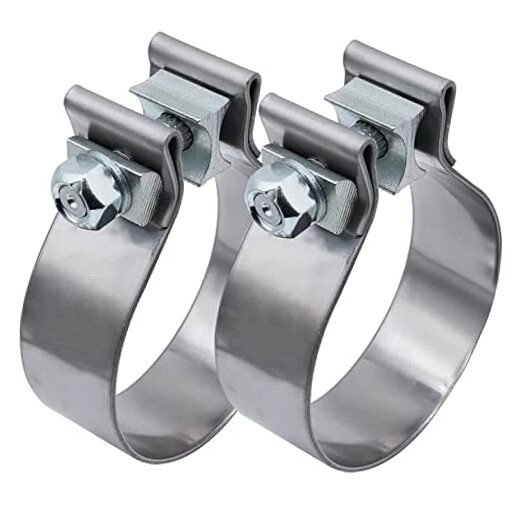 2.75 inch Exhaust Clamp Narrow Band Stainless Steel for Exhaust Pipe, 2.75"