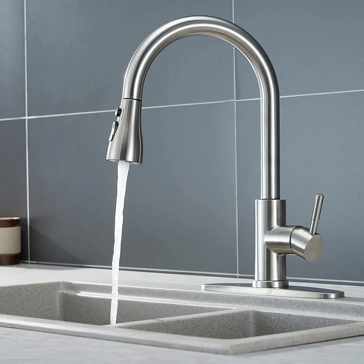 Spray Head Pull Down Kitchen Faucet Replacement Part American Standard 2 Colors