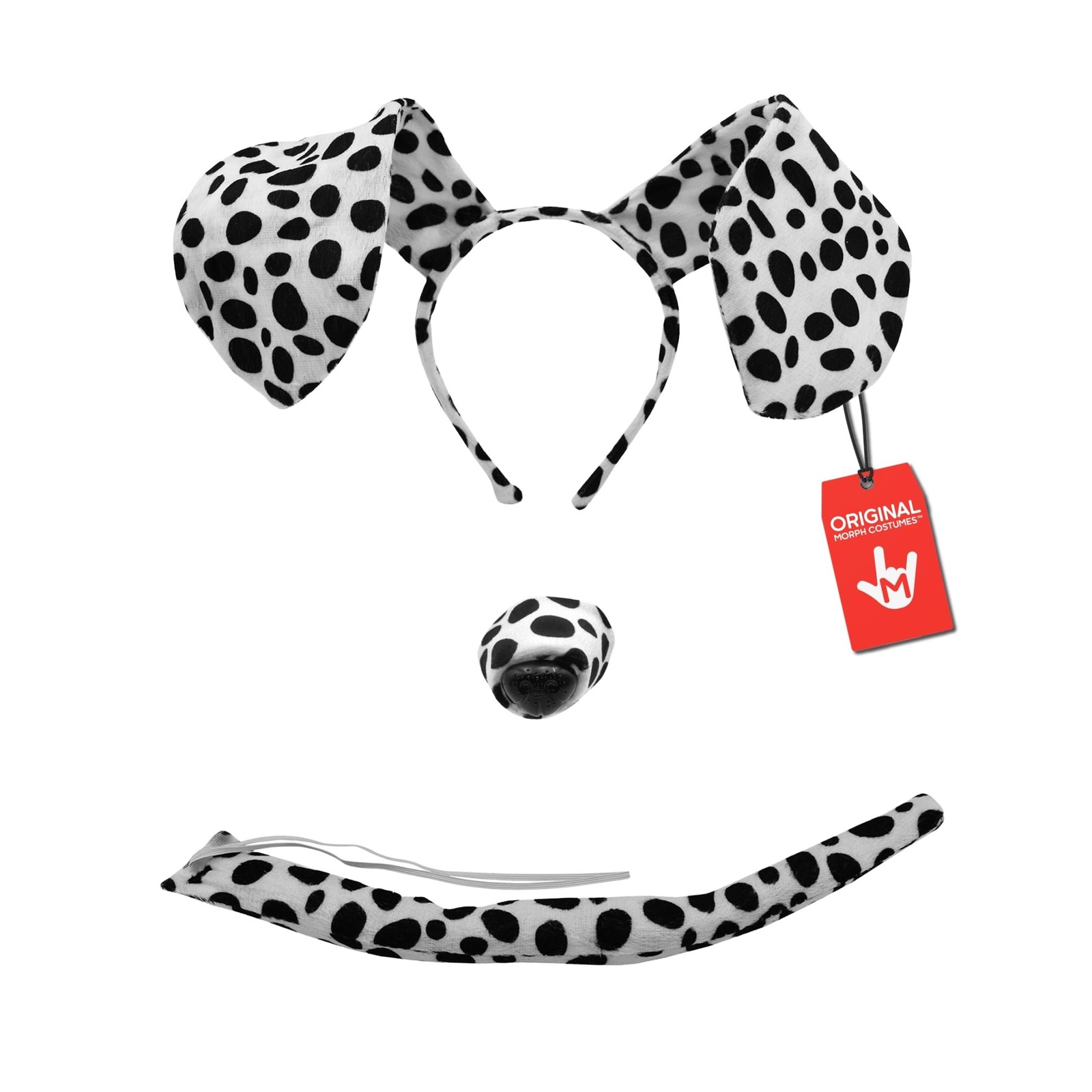 Morph Unisex-Adult Puppy Floppy Dog Ears Headband, Nose and Tail Set, Accesso...