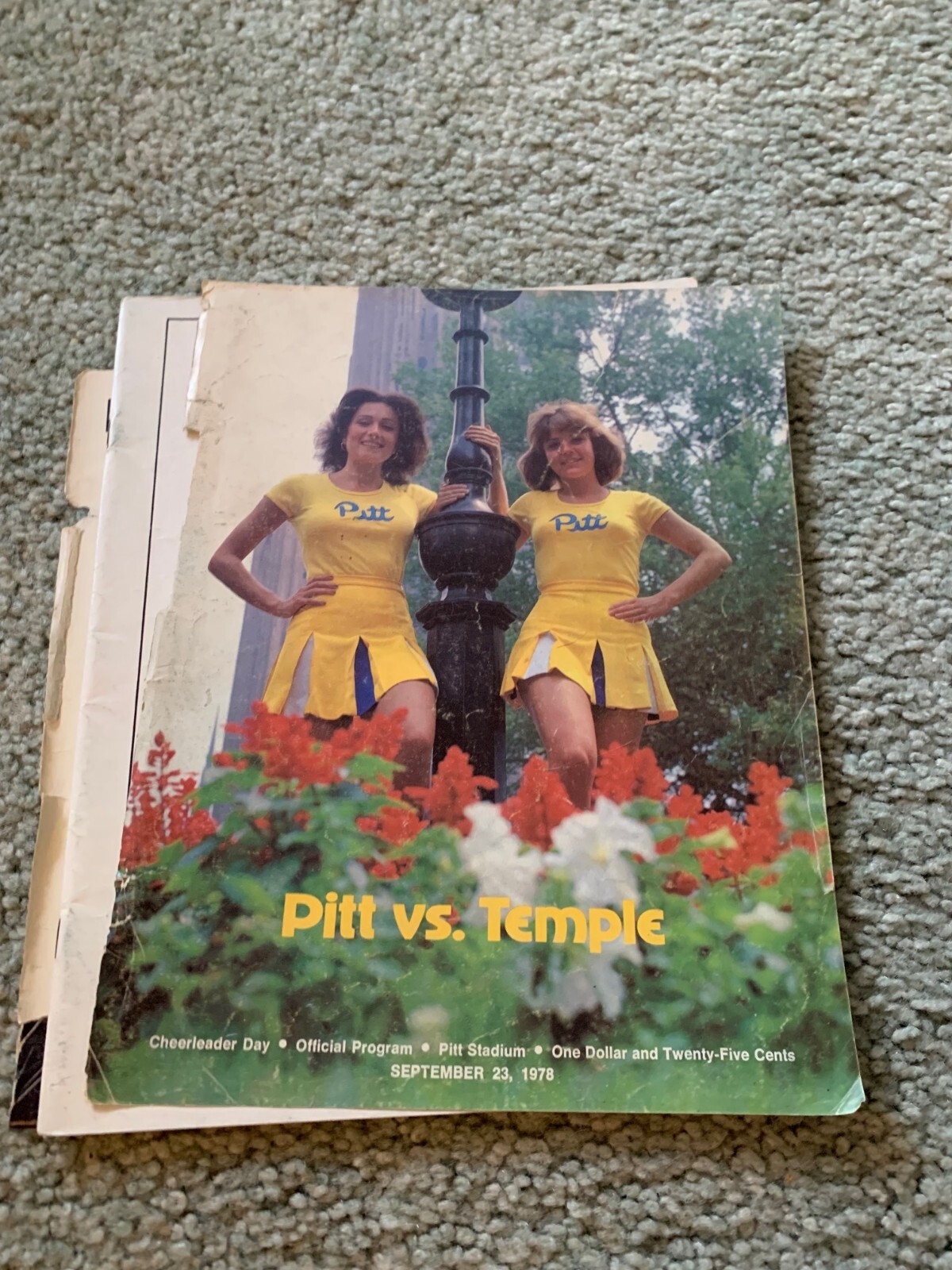 1978 Pitt Panthers v Temple Owls Football Program Hugh Green 9/23