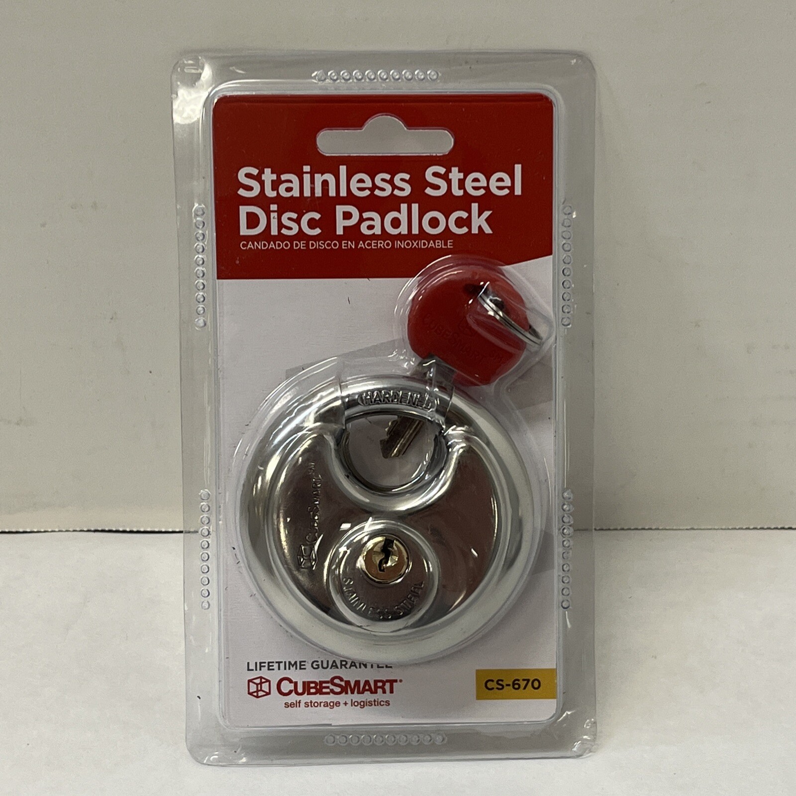 CubeSmart 2¾" Stainless Steel Disc Padlock