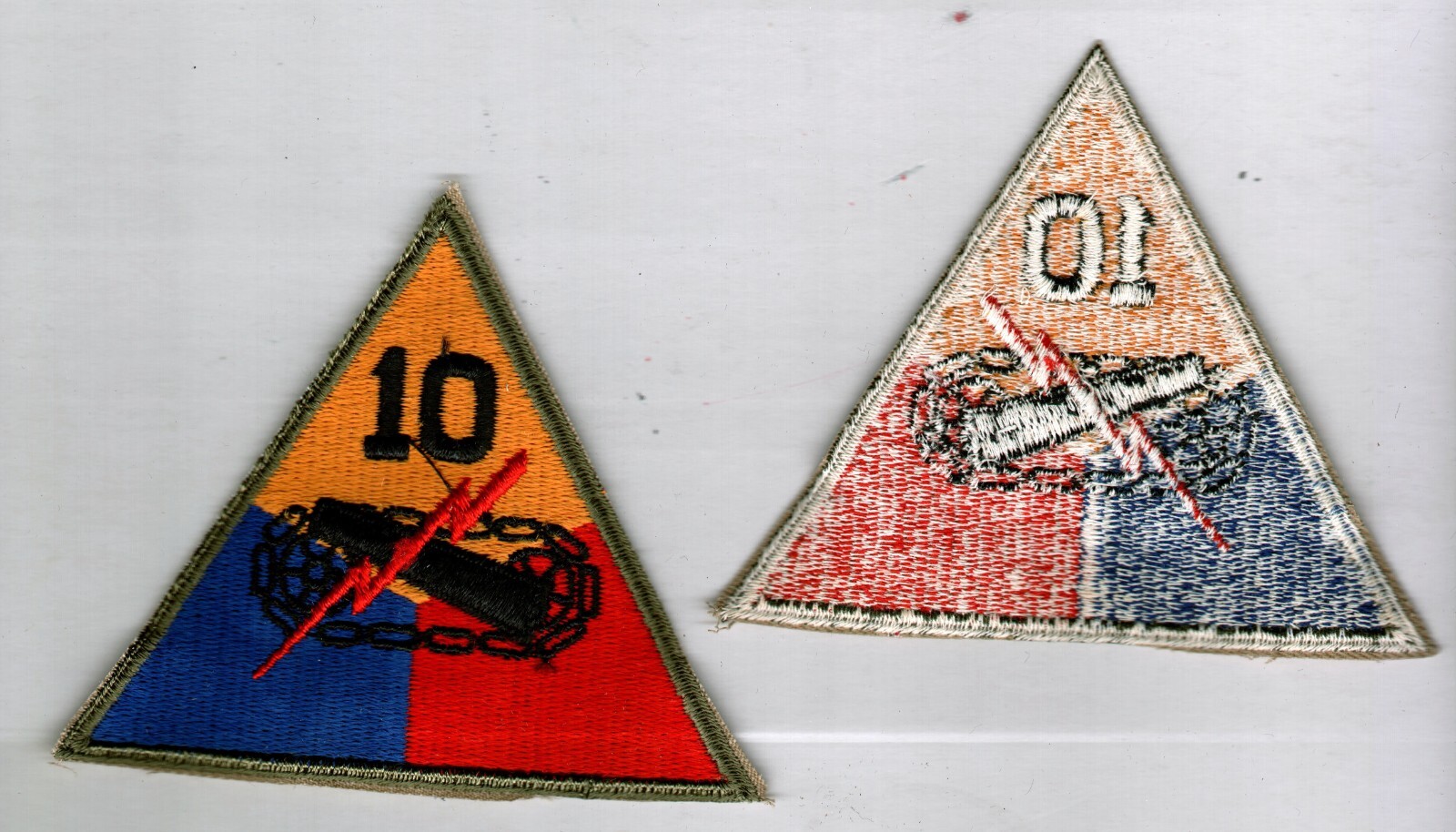 10th ARMOR DIVISION FULL COLOR WW2 ERA PATCH ORIGINAL