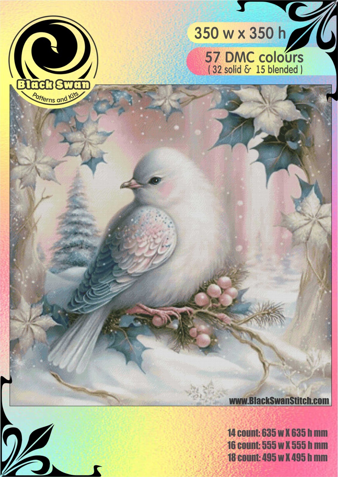 Winter Gems 1305 Chart Counted Cross Stitch Pattern DMC