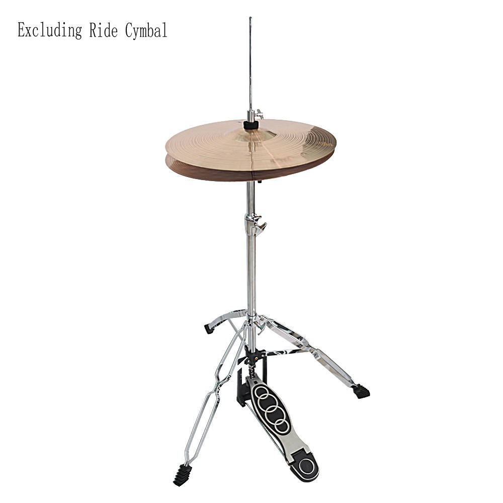 Professional Pedal Control Style Drum High Hat Cymbal Stand Pedal Silver & Black