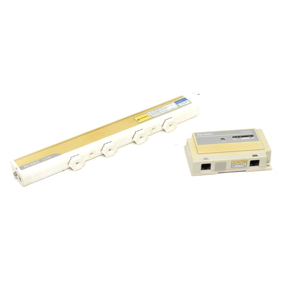 Keyence SJ-H036A Ionizer Bar Static Eliminator Main Unit and Controller Module