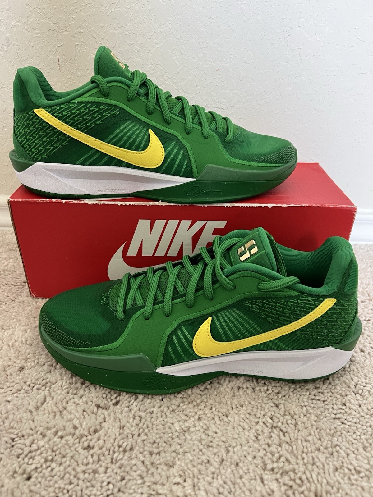 Nike Sabrina 2 'Oregon Ducks' Apple Green HQ4344-300 Women Basketball Size 9 New
