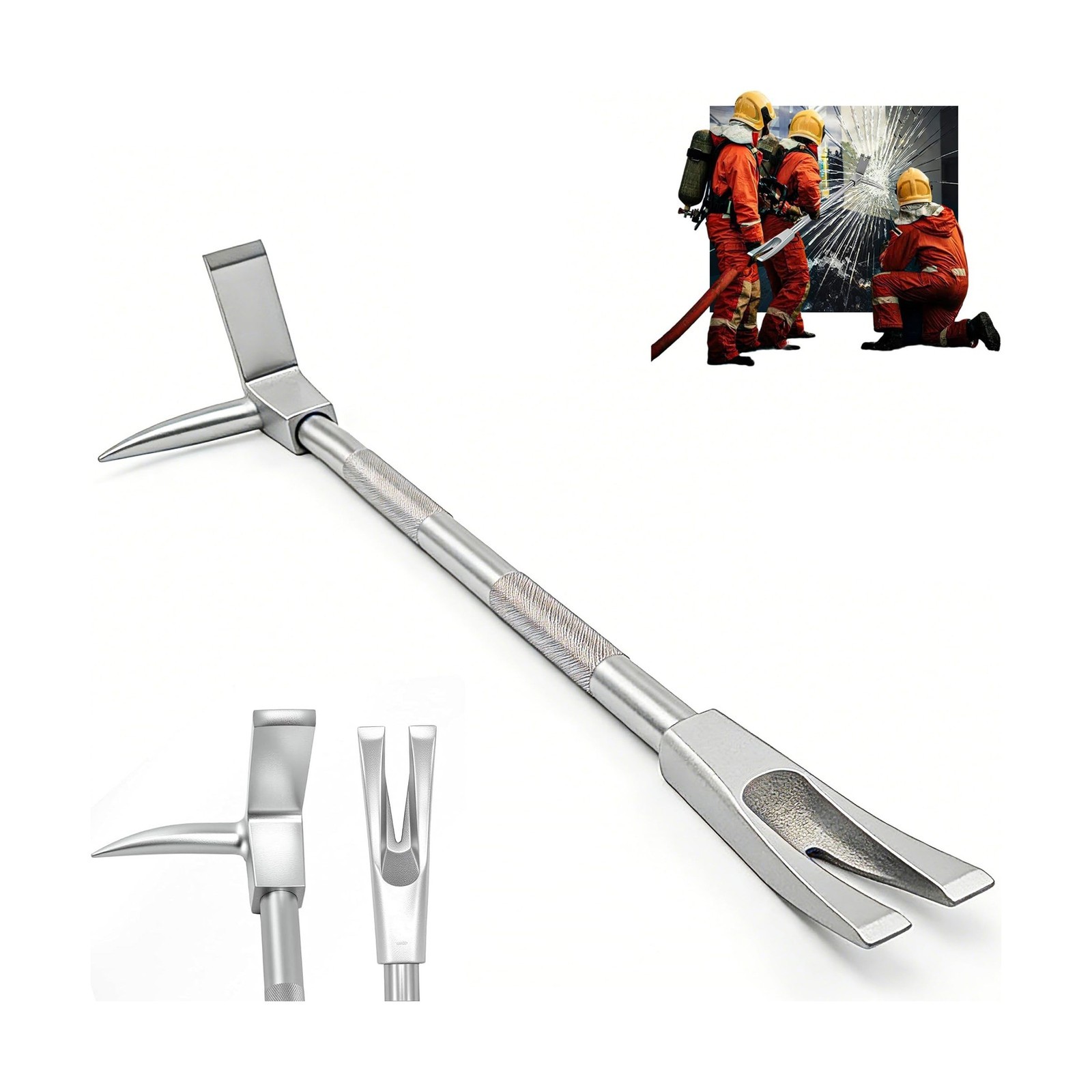Halligan Bar 30" Carbon Steel - Fire Rescue Forcible Entry Tool