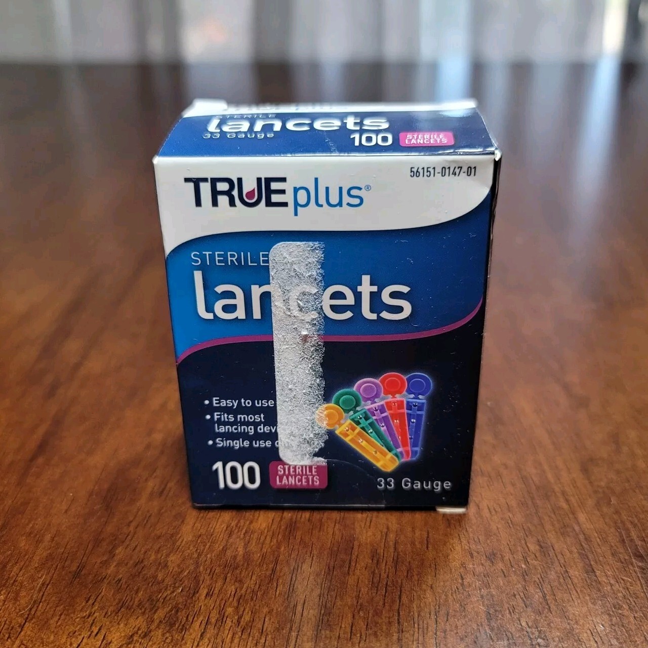 100 Count TRUEplus Diabetic Sterile Test Lancets 33 Gauge Sealed Exp 5/2027
