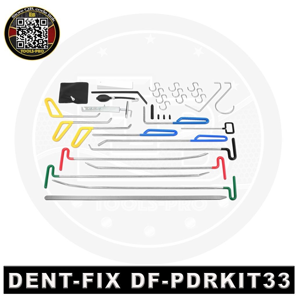 Dent Fix Equipment DF-PDRKIT33  33 Pc PDR Paintless Dent Remover Sistem.