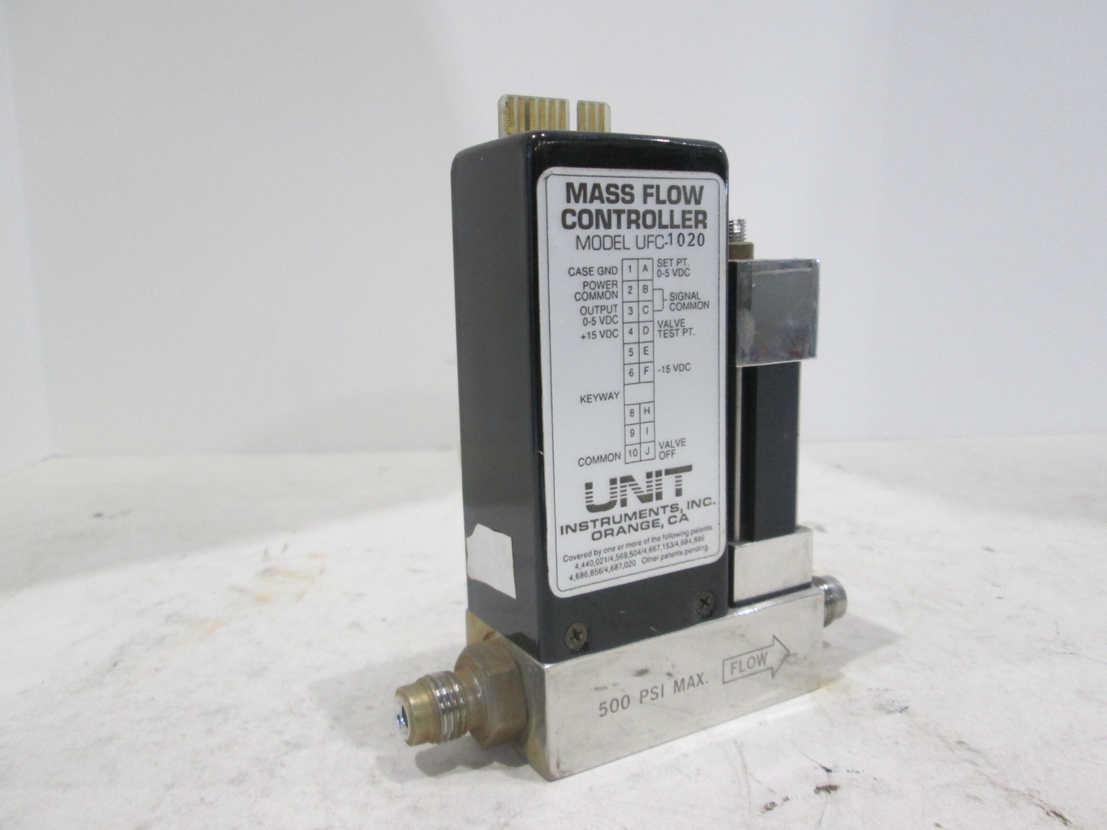 Unit, UFC-1020, Range 500sccm, Gas O2, Used
