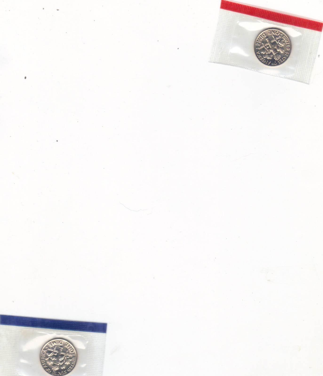 1981 P+D UNCIRCULATED ROOSEVELT DIMES NICE COIN STILL IN MINT CELLO L@@K