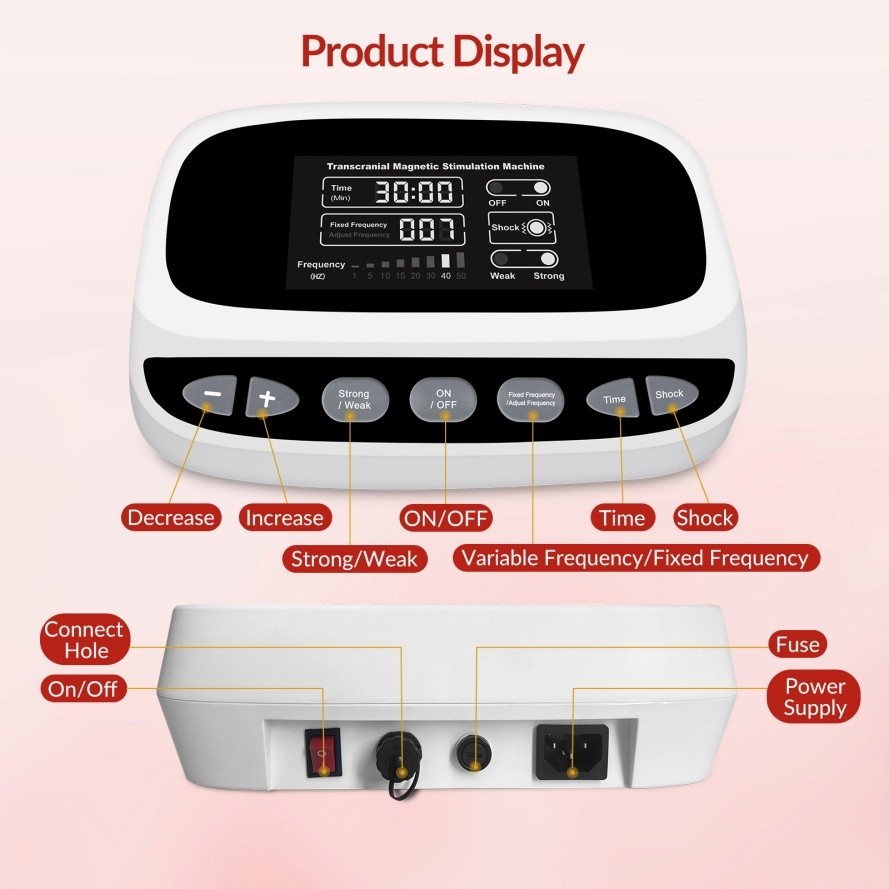 Repetitive Transcranial Magnetic Stimulation Device rTMS for Depression Anxiety