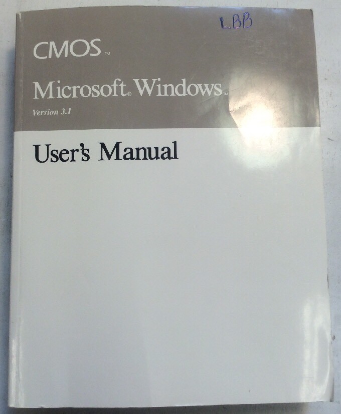 CMOS Microsoft Windows Version 3.1 Users Manual BookGnu