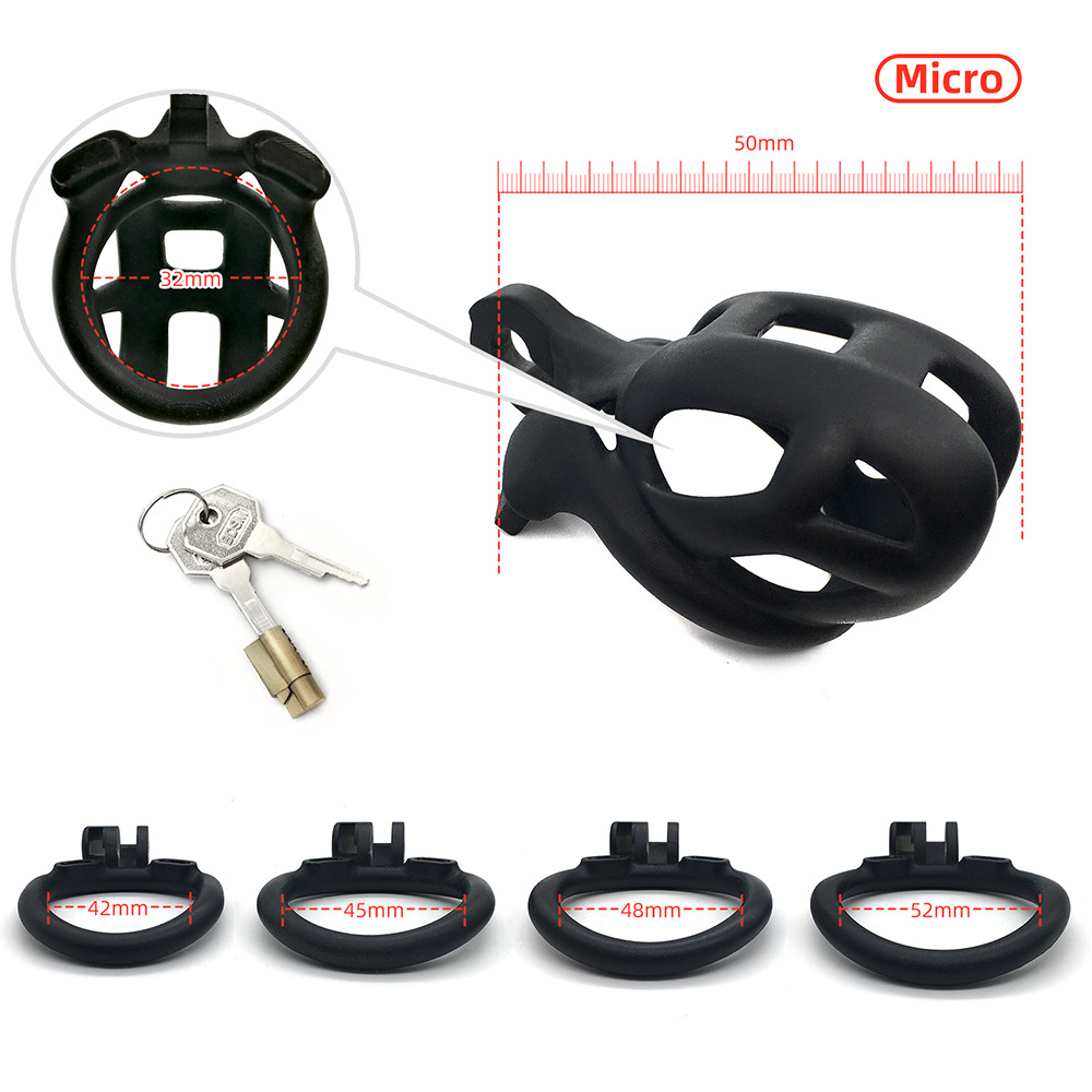 ABS Curved Cobra Male Chastity Device Cage Device Restraint