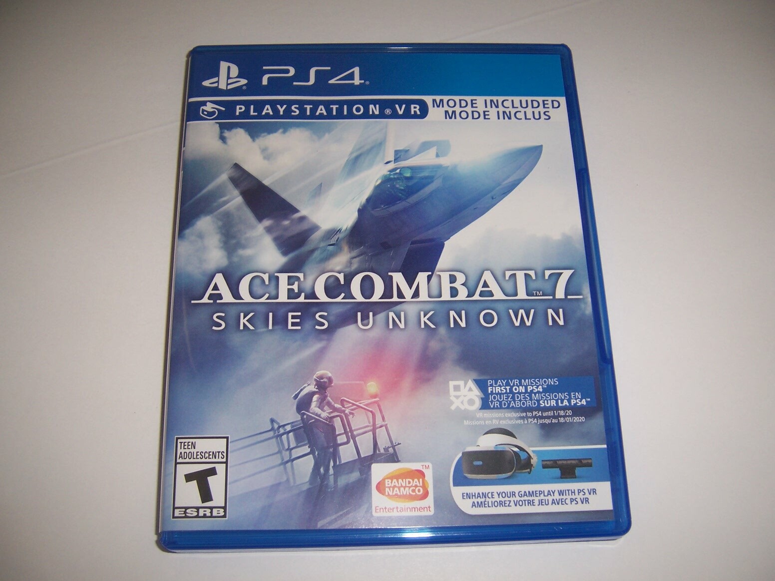 Original Box Case Replacement Sony PlayStation 4 PS4 Ace Combat 7 Skies Unknown