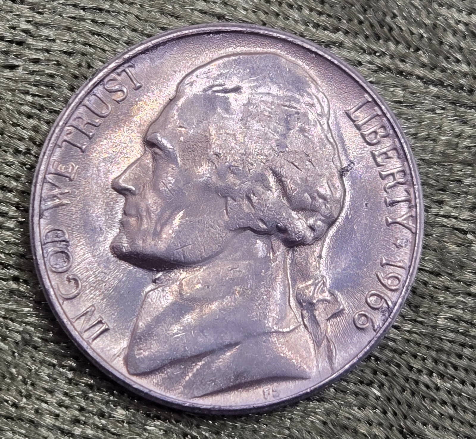 1966-P Jefferson Nickel 5c