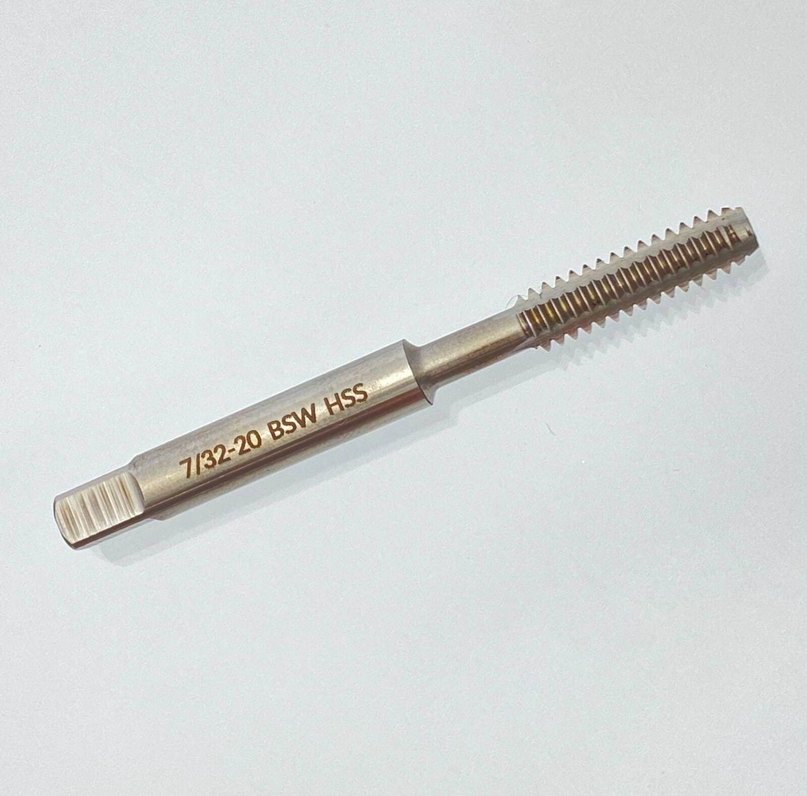 7/32-20 BSW M2 HSS Bottom Tap, Stanley Plane Restoration Tools
