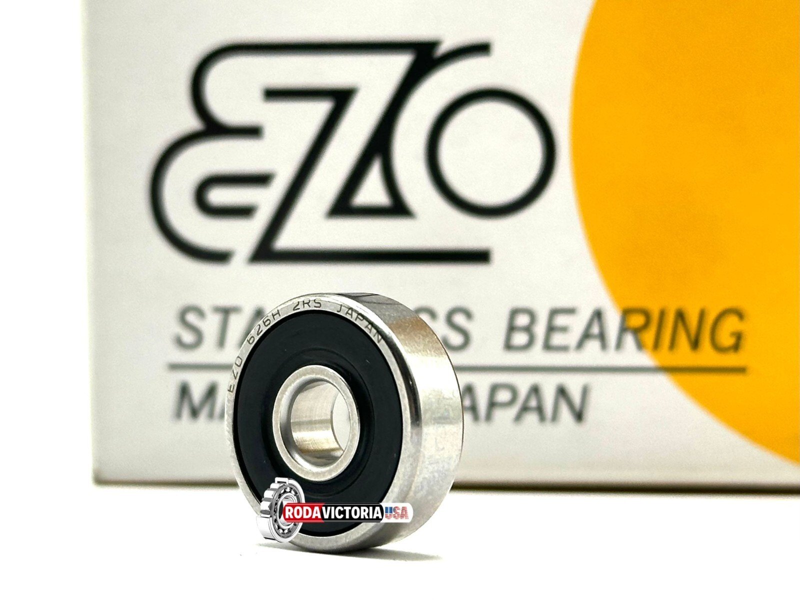 EZO S626 2RS JAPAN BALL BEARING, SEALED STAINLESS STEEL W626 2RS 6x19x6 mm