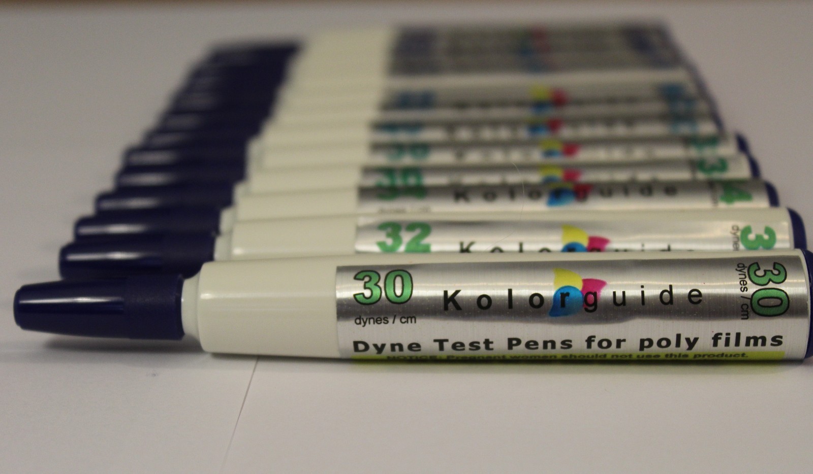 Dyne Test pens 38 (1 unit) for plastic film, aluminun, glass