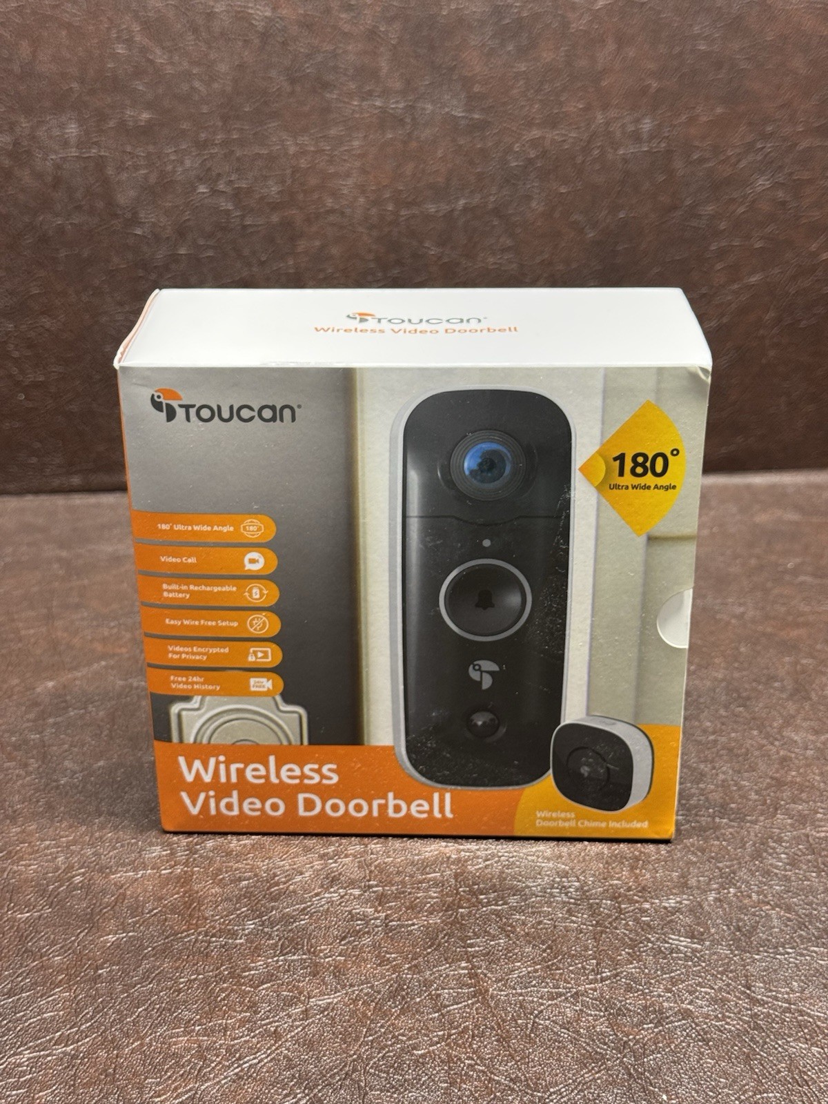 TOUCAN Wireless Video Doorbell With Wireless Doorbell Chime
