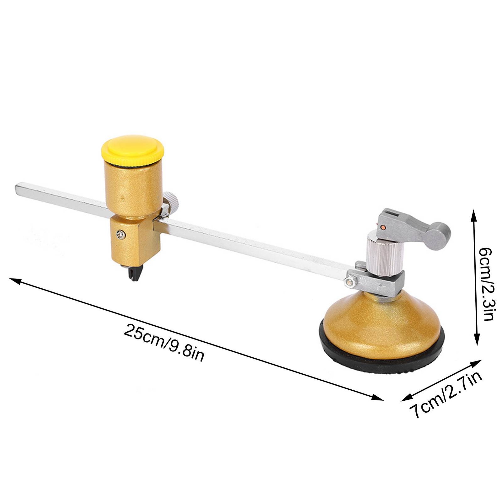 Glass Cutter Tool Circular Cutting Tool 360° Rotation Glass Circle