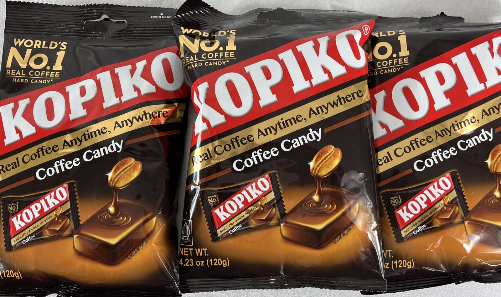 Kopiko Coffee Candy 4.23 oz x 3 Packs Hard Coffee Candy