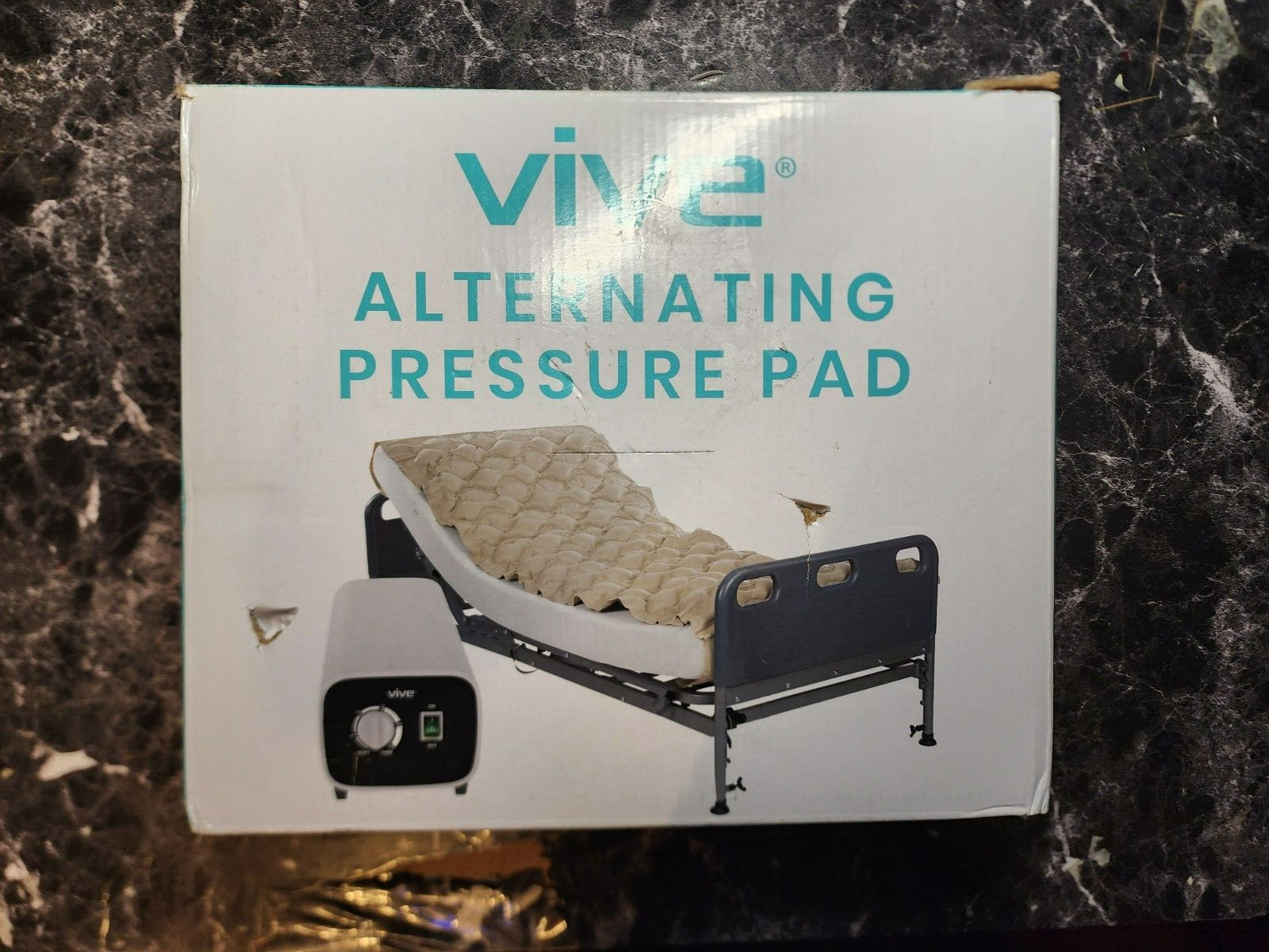 Vive Alternating Pressure Mattress Pad with Pump Helps Prevent Bedsores