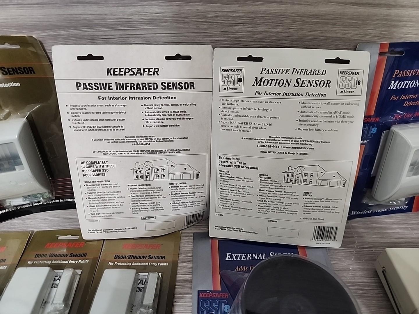 SSD Security By Linear Residential Security System Lot Reciever, Sensors, Siren