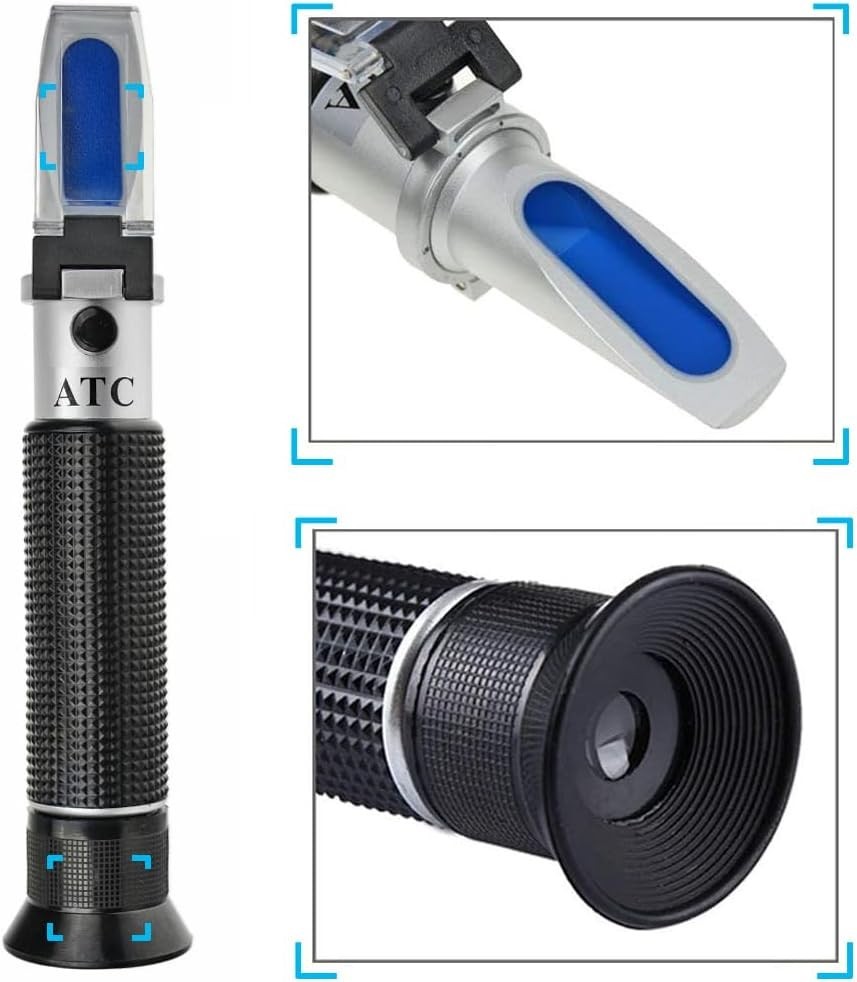 Automatic Temperature Compensating Salinity Refractometer for Marine Fishkeeping