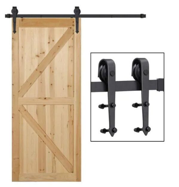 Modern Sliding Door Complete Set 200cm - Sliding Door System Complete Set -