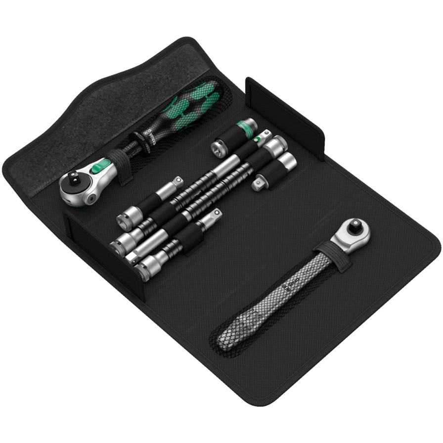 WERA 05135949001 Kraftform Kompakt Zyklop MS1 Metal/Speed 1/4", 8 pieces