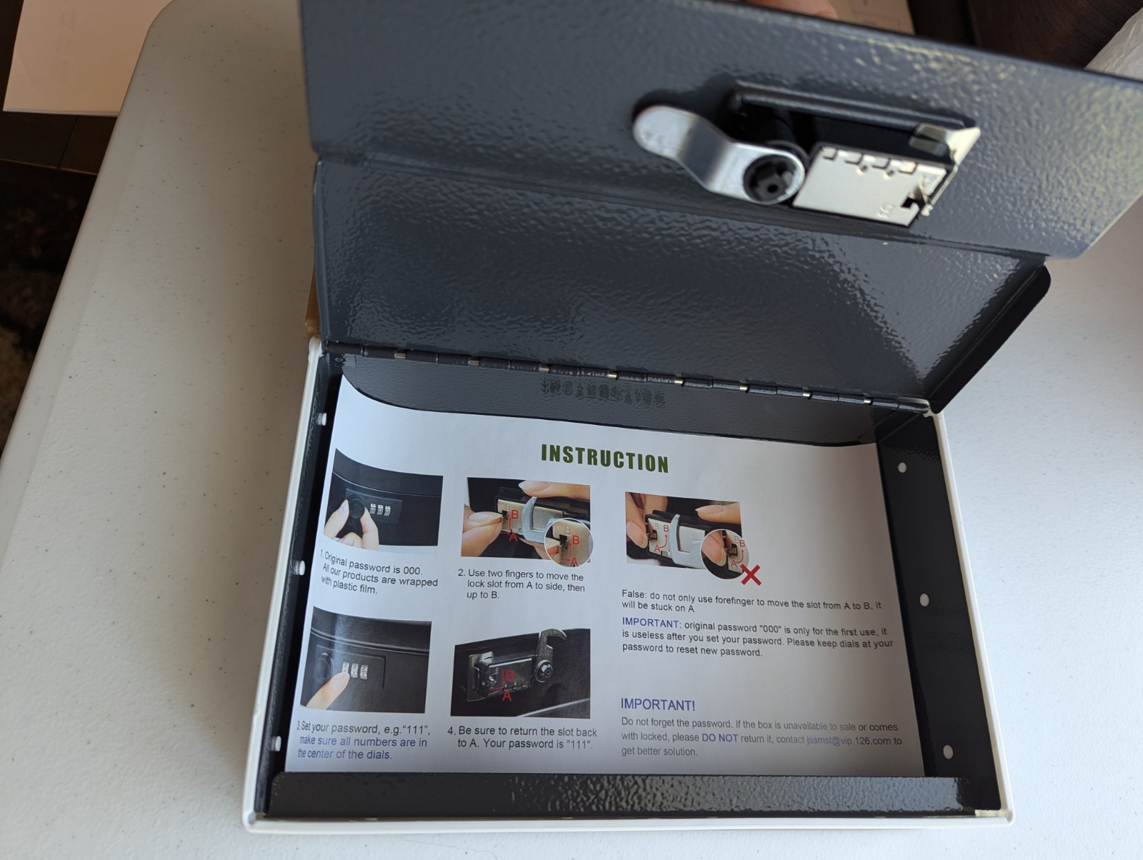 Secret Book Safe w/ Combination Lock - London