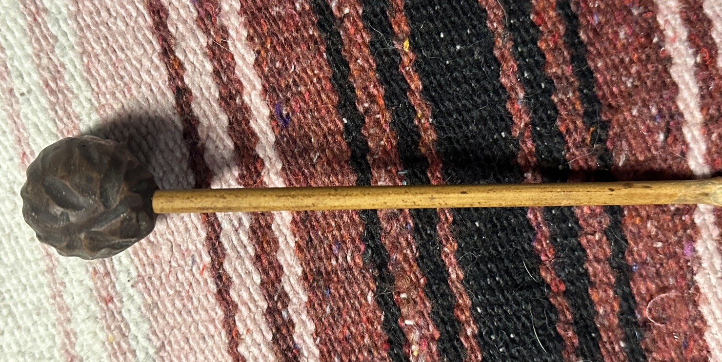 Hand Carved Wooden Primitive Tobacco Pipe