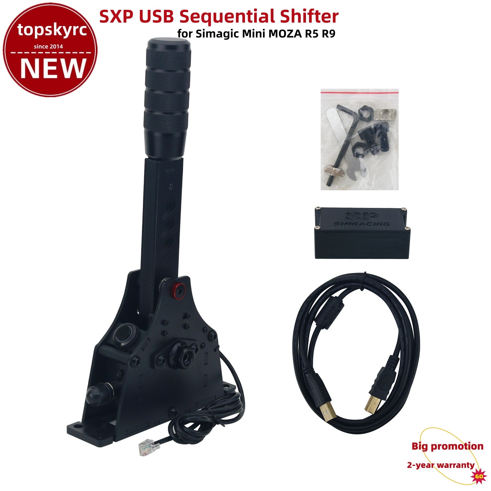 SXP USB Sequential Shifter PC with Indicator and Customized Button for Simagic