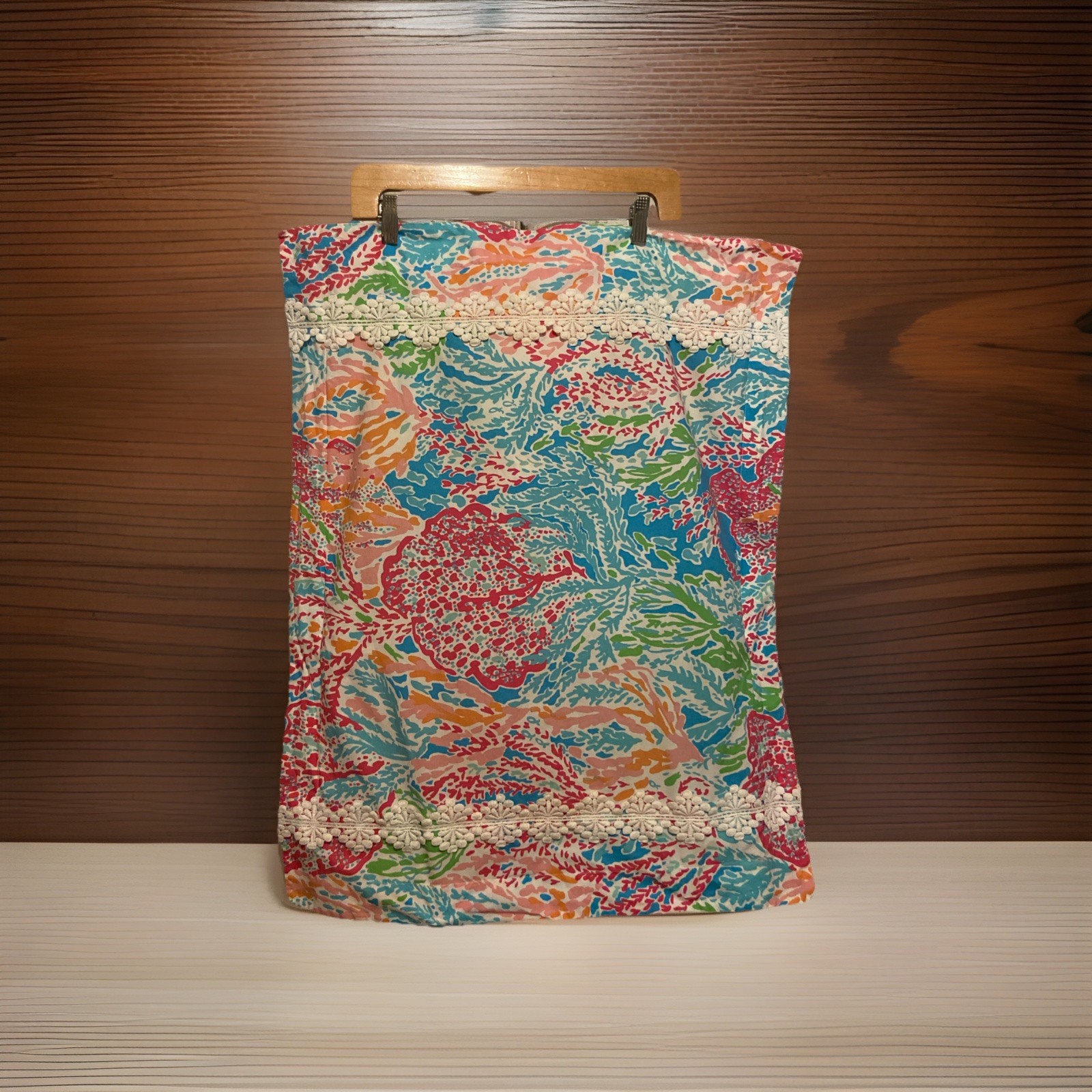 Lilly Pulitzer + Garnet Hill Let’s Cha Cha Coral Standard Sham 20”x26” Portugal